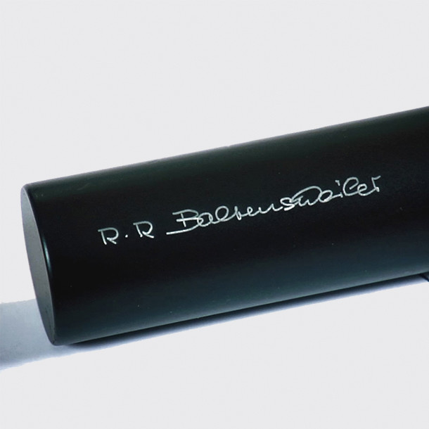 <p>Balance weight signed from Rosmarie Baltensweiler</p>